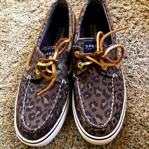 Leopard Sperry Topsiders